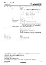 Preview for 4 page of Panasonic PT-VW345NZ Specifications