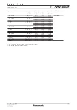 Preview for 9 page of Panasonic PT-VW345NZ Specifications