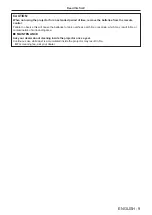 Preview for 9 page of Panasonic PT-VW360D Operating Instructions Manual