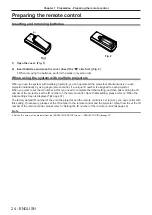 Preview for 24 page of Panasonic PT-VW360D Operating Instructions Manual