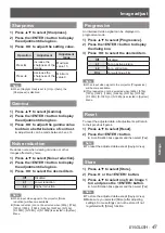 Preview for 47 page of Panasonic PT-VW430EA Operating Instructions Manual