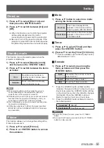 Preview for 55 page of Panasonic PT-VW430EA Operating Instructions Manual