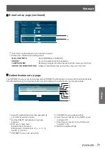 Preview for 71 page of Panasonic PT-VW430EA Operating Instructions Manual