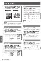 Preview for 44 page of Panasonic PT-VW431DE Operating Instructions Manual