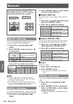 Preview for 60 page of Panasonic PT-VW431DE Operating Instructions Manual