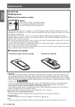 Preview for 8 page of Panasonic PT-VW431DU Operating Instructions Manual