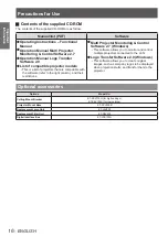 Preview for 16 page of Panasonic PT-VW431DU Operating Instructions Manual