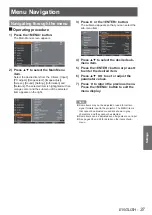 Preview for 37 page of Panasonic PT-VW431DU Operating Instructions Manual