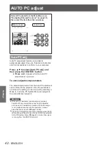 Preview for 42 page of Panasonic PT-VW431DU Operating Instructions Manual