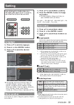 Preview for 53 page of Panasonic PT-VW431DU Operating Instructions Manual