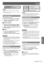 Preview for 57 page of Panasonic PT-VW431DU Operating Instructions Manual