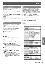 Preview for 59 page of Panasonic PT-VW431DU Operating Instructions Manual