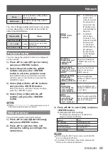 Preview for 63 page of Panasonic PT-VW431DU Operating Instructions Manual