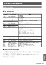 Preview for 87 page of Panasonic PT-VW431DU Operating Instructions Manual