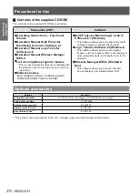 Preview for 20 page of Panasonic PT-VW435NEA Operating Instructions Manual