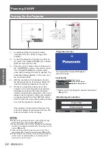 Preview for 34 page of Panasonic PT-VW435NEA Operating Instructions Manual