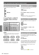 Preview for 40 page of Panasonic PT-VW435NEA Operating Instructions Manual