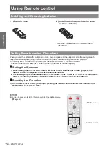 Preview for 26 page of Panasonic PT-VW435NU Operating Instructions Manual