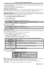 Preview for 91 page of Panasonic PT-VW535N Operating Instructions Manual