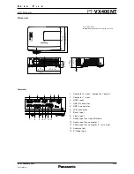 Предварительный просмотр 5 страницы Panasonic PT-VX400NT Specifications