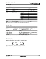 Preview for 12 page of Panasonic PT-VX400NT Specifications