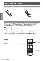 Предварительный просмотр 24 страницы Panasonic PT-VX400NTEA Operating Instructions (Functional Manual)