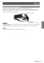 Предварительный просмотр 27 страницы Panasonic PT-VX400NTEA Operating Instructions (Functional Manual)