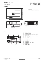 Preview for 4 page of Panasonic PT-VX410Z Specifications