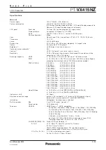 Preview for 2 page of Panasonic PT-VX415NZ Manual