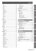 Preview for 11 page of Panasonic PT-VX41EA Operating Instructions Manual