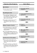 Preview for 14 page of Panasonic PT-VX425N Operating Instructions Manual