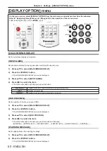 Предварительный просмотр 60 страницы Panasonic PT-VX42Z Operating Instructions Manual