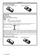 Preview for 12 page of Panasonic PT-VX430 Operating Instructions Manual