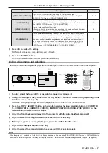 Предварительный просмотр 37 страницы Panasonic PT-VX431K Operating Instructions Manual