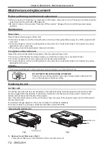 Предварительный просмотр 112 страницы Panasonic PT-VX431K Operating Instructions Manual