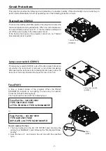 Preview for 7 page of Panasonic PT-VX500U Service Manual