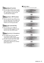 Preview for 9 page of Panasonic PT-VX501 Operating Instructions Manual