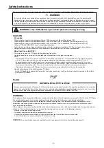 Preview for 3 page of Panasonic PT-VX505NU Service Manual