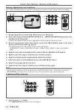 Preview for 42 page of Panasonic PT-VX610 Operating Instructions Manual