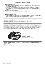 Preview for 46 page of Panasonic PT-VX610 Operating Instructions Manual