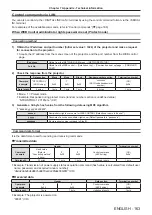 Preview for 163 page of Panasonic PT-VX615N Operating Instructions Manual