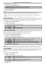 Preview for 74 page of Panasonic PT-VX61K Operating Instructions (Functional Manual)