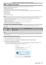 Preview for 89 page of Panasonic PT-VX61K Operating Instructions (Functional Manual)