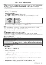 Preview for 101 page of Panasonic PT-VZ585N Operating Instructions Manual