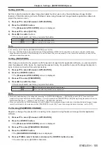 Preview for 105 page of Panasonic PT-VZ585N Operating Instructions Manual