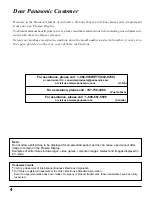 Preview for 4 page of Panasonic PT42PD3P - PLASMA DISPLAY Operating Instructions Manual