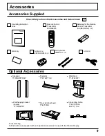 Preview for 9 page of Panasonic PT42PD3P - PLASMA DISPLAY Operating Instructions Manual