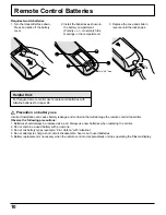 Preview for 10 page of Panasonic PT42PD3P - PLASMA DISPLAY Operating Instructions Manual