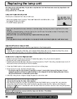 Preview for 60 page of Panasonic PT45LC12 - MULTI-MEDIA DISPLAY Operating Manual