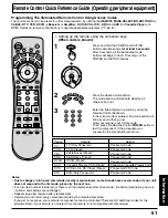 Preview for 61 page of Panasonic PT45LC12 - MULTI-MEDIA DISPLAY Operating Manual